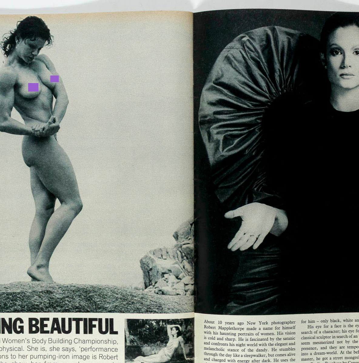 Lisa Lyon ROBERT MAPPLETHORPE JP Getty JONI MITCHELL Sunday Times 17 April 1983