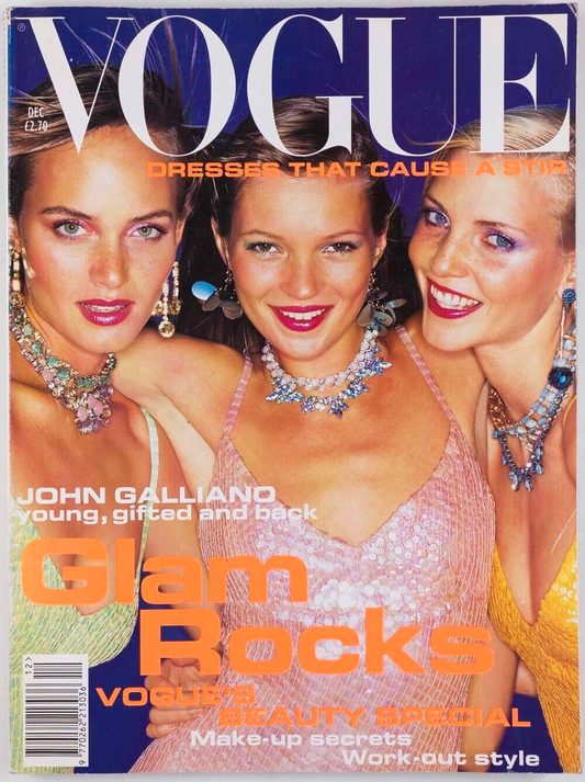 KATE MOSS Amber Valletta KRISTEN McMENAMY Vogue 1994 SINEAD O'CONNOR Galliano UK