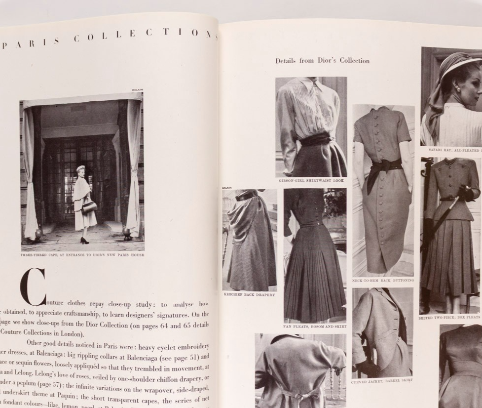 1ST CHRISTIAN DIOR VOGUE Huxley HORST Berard APRIL 1947 Maugham LEE MILLER Paris
