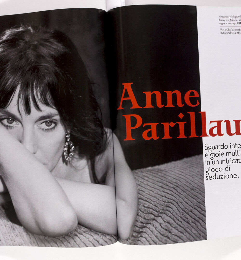 ANNE PARILLAUD Eniko Mihalik VOGUE GIOIELLO Harri Peccinotti Nova mag homage vtg