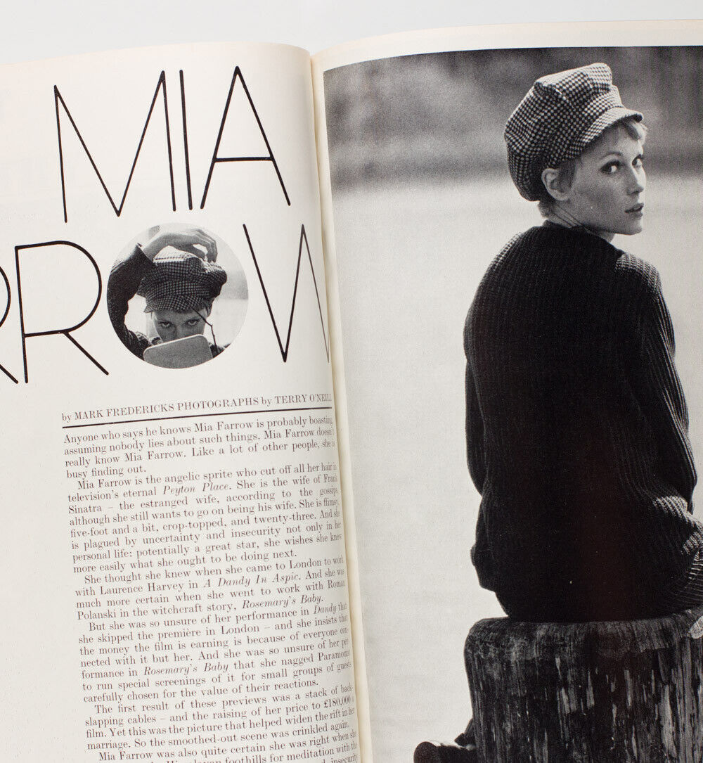 MIA FARROW Terry O'Neill SUSANNAH YORK Baroness Thyssen LULU Queen magazine 1968
