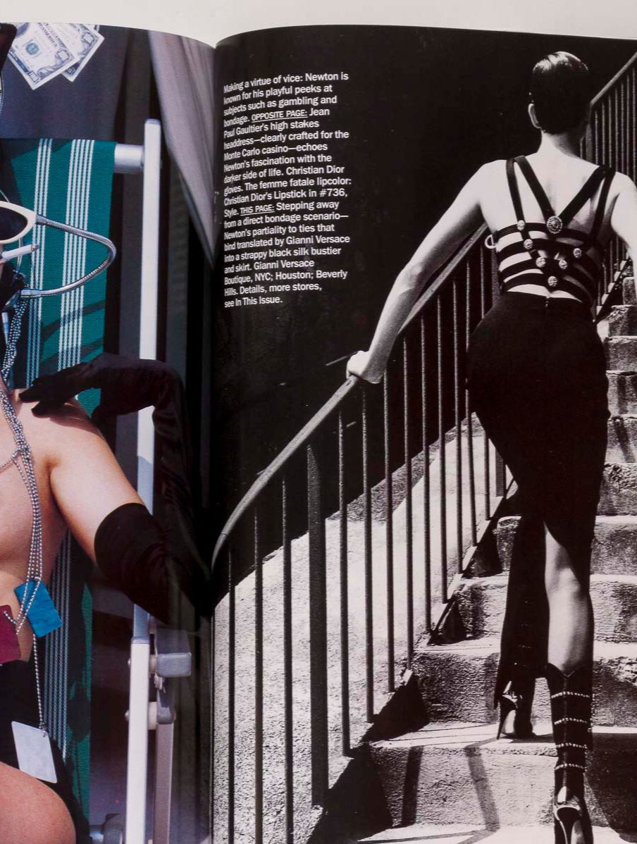 Claudia Schiffer CHRISTY Helmut Newton McMENAMY Vogue September 1992 Naomi