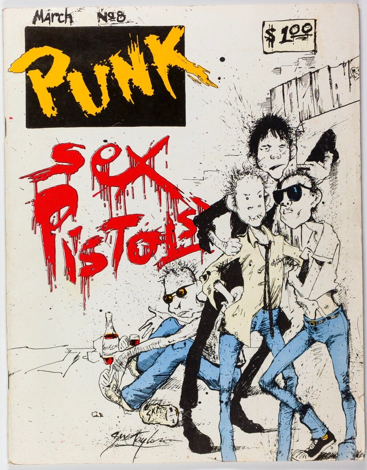 SEX PISTOLS Ramones CLASH Bob Gruen CHRIS STEIN The Fast PUNK magazine Vol 1 # 8