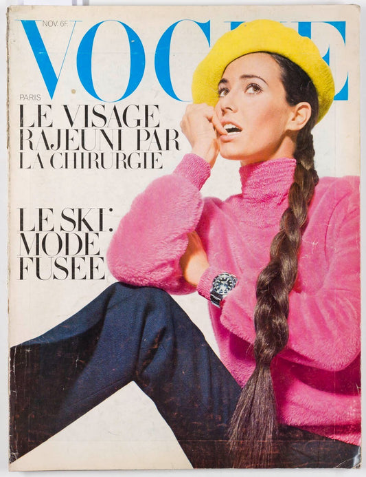 Rolex GUY BOURDIN Anouk Aimee PICASSO Paris Vogue 1966 November BALENCIAGA Knapp