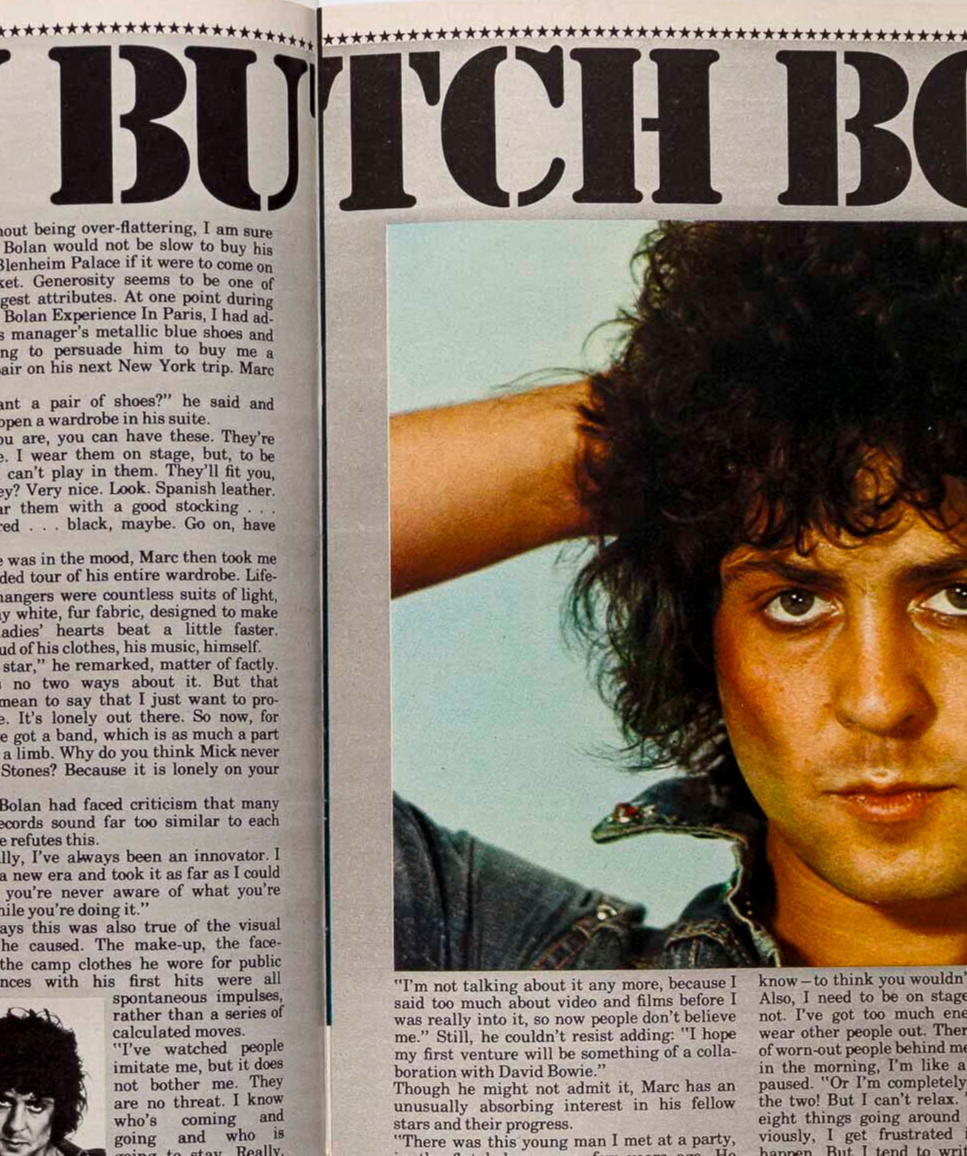 BIBA Marc Bolan JACK NICHOLSON 19 magazine Dec 1974 WESTWOOD McLAREN SEX SHOP UK