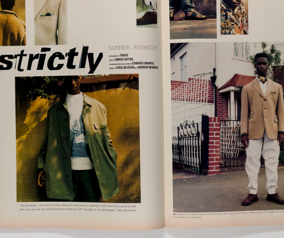 Jason Evans EDWARD ENNINFUL Simon Foxton STRICTLY i-D July 1991 Lorraine Pascale