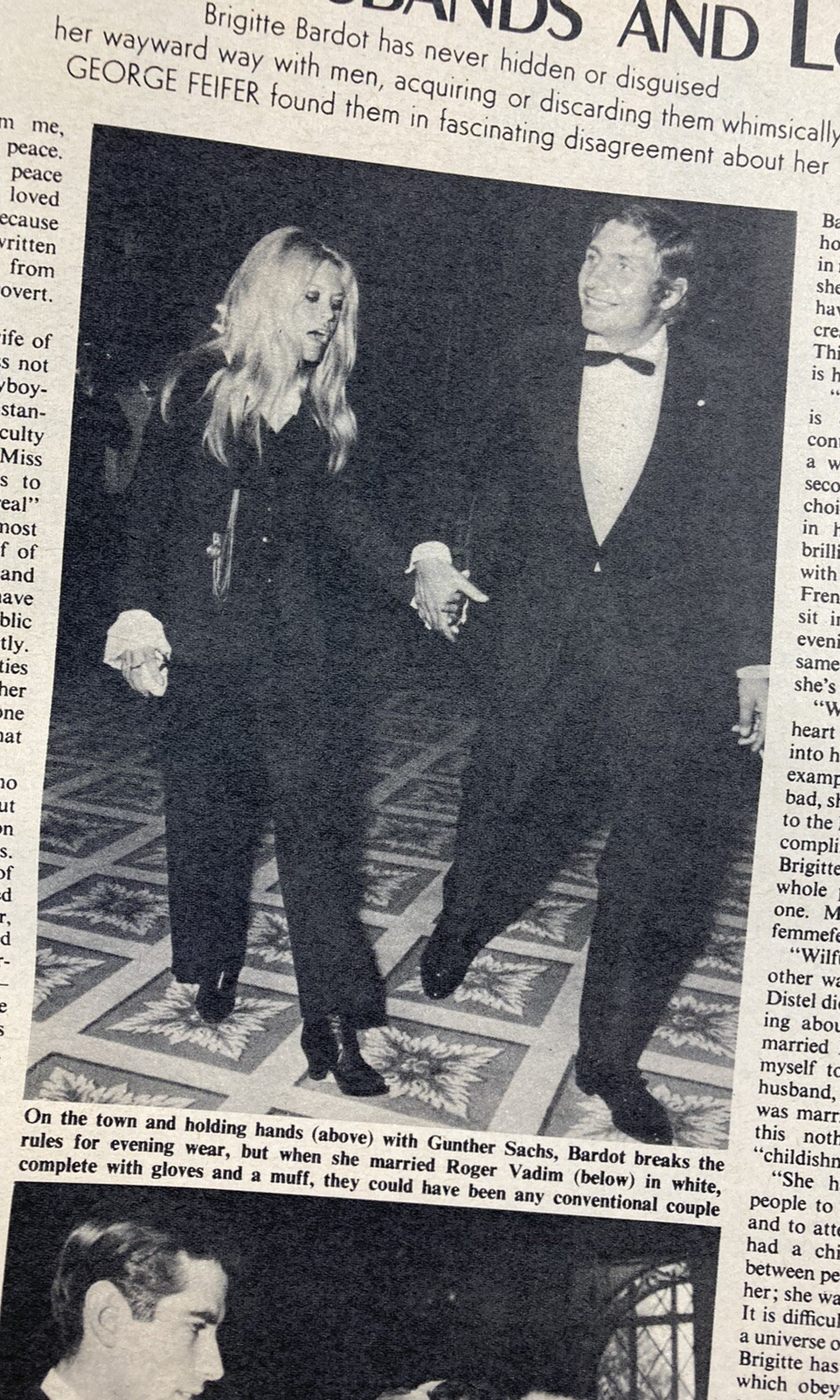 BRIGITTE BARDOT 25 years TINA BROWN  SUNDAY TELEGRAPH MAGAZINE September 1977 54