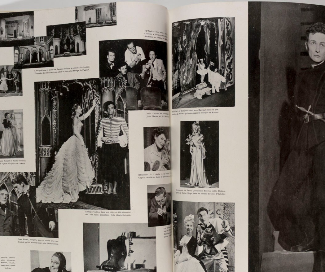Philippe Jullian EDITH PIAF Laurence Olivier VOGUE January 1947 Balenciaga HORST