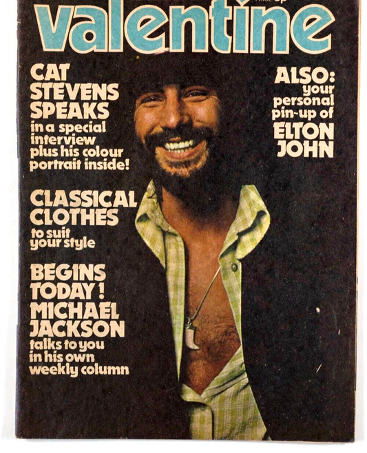 CAT STEVENS Michael Billington & Jackson EVE GRAHAM Valentine magazine SLADE 70s