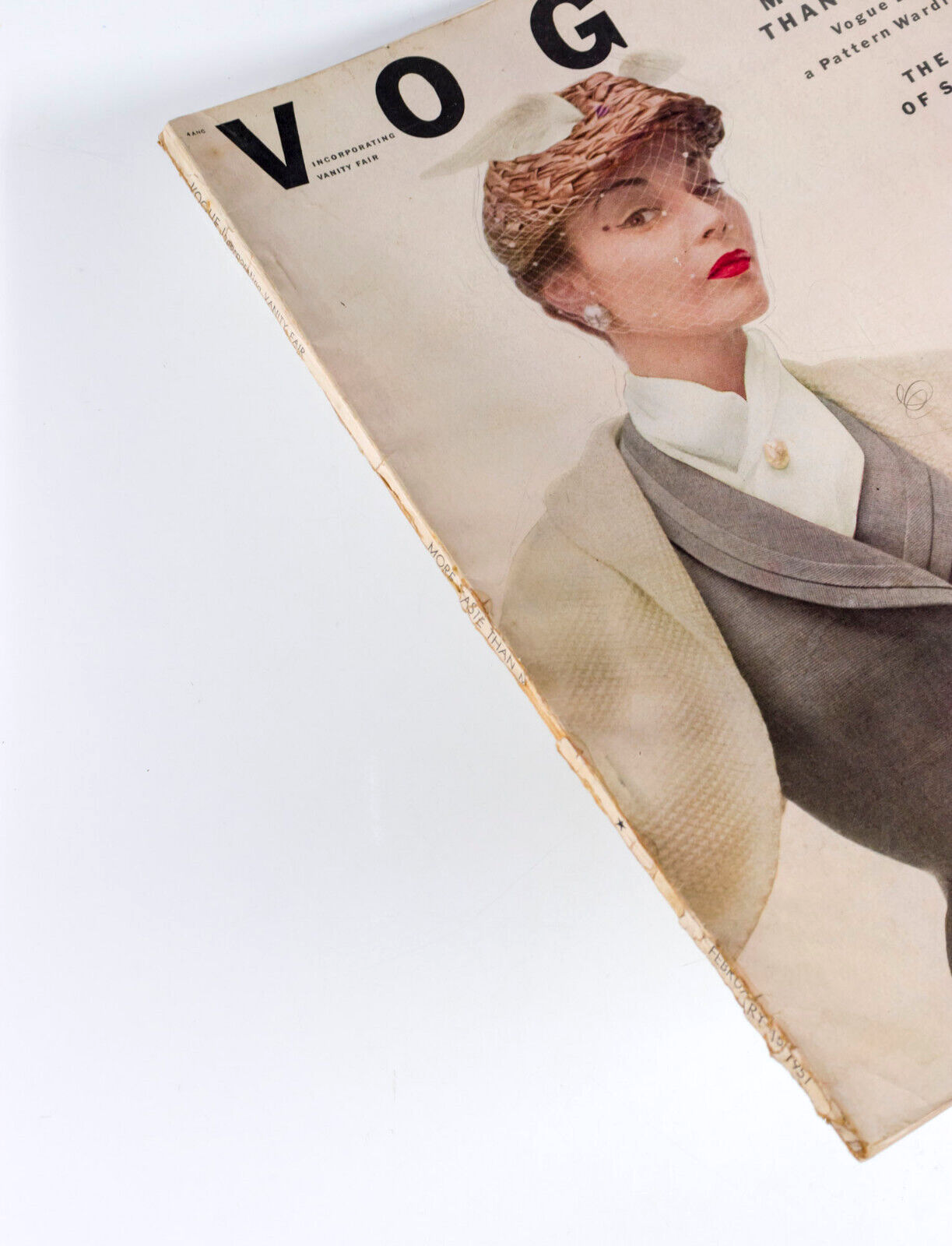 IRVING PENN Jean Patchett RENE BOUET-WILLAUMEZ Vogue February 1951 US Giacometti