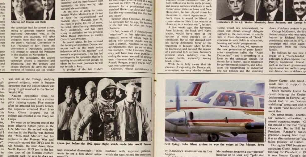 Leslie Ash VANESSA REDGRAVE John Glenn TELEGRAPH magazine 1984 Joely Richardson