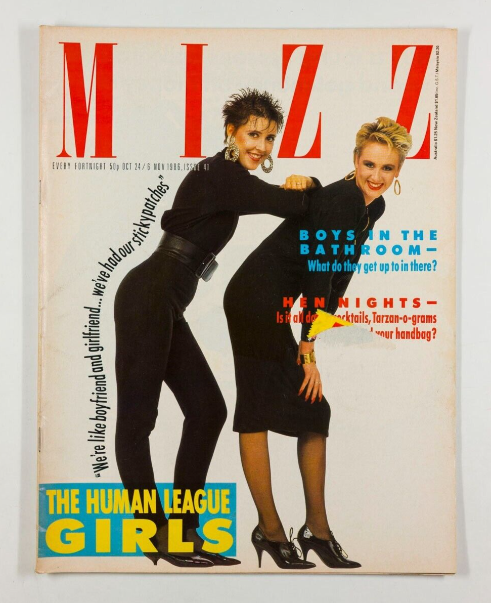 Human League girls SUSAN ANN SULLEY Joanne Catherall MIZZ magazine October 1986
