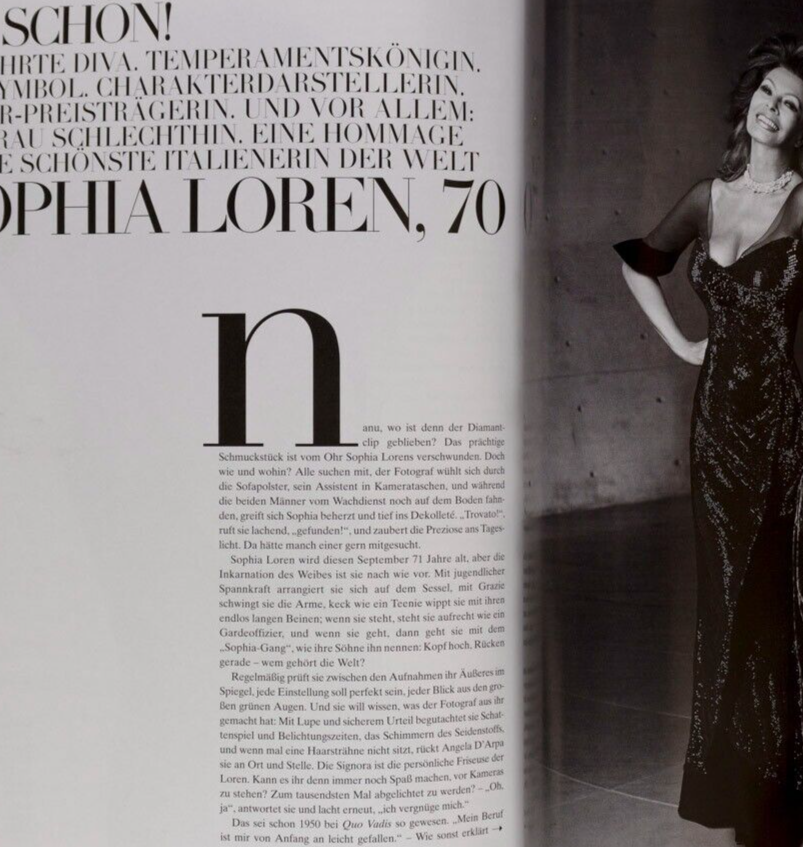 Sophia Loren LINDA EVANGELISTA Natalia Vodianova CLAUDIA SCHIFFER Avedon VOGUE