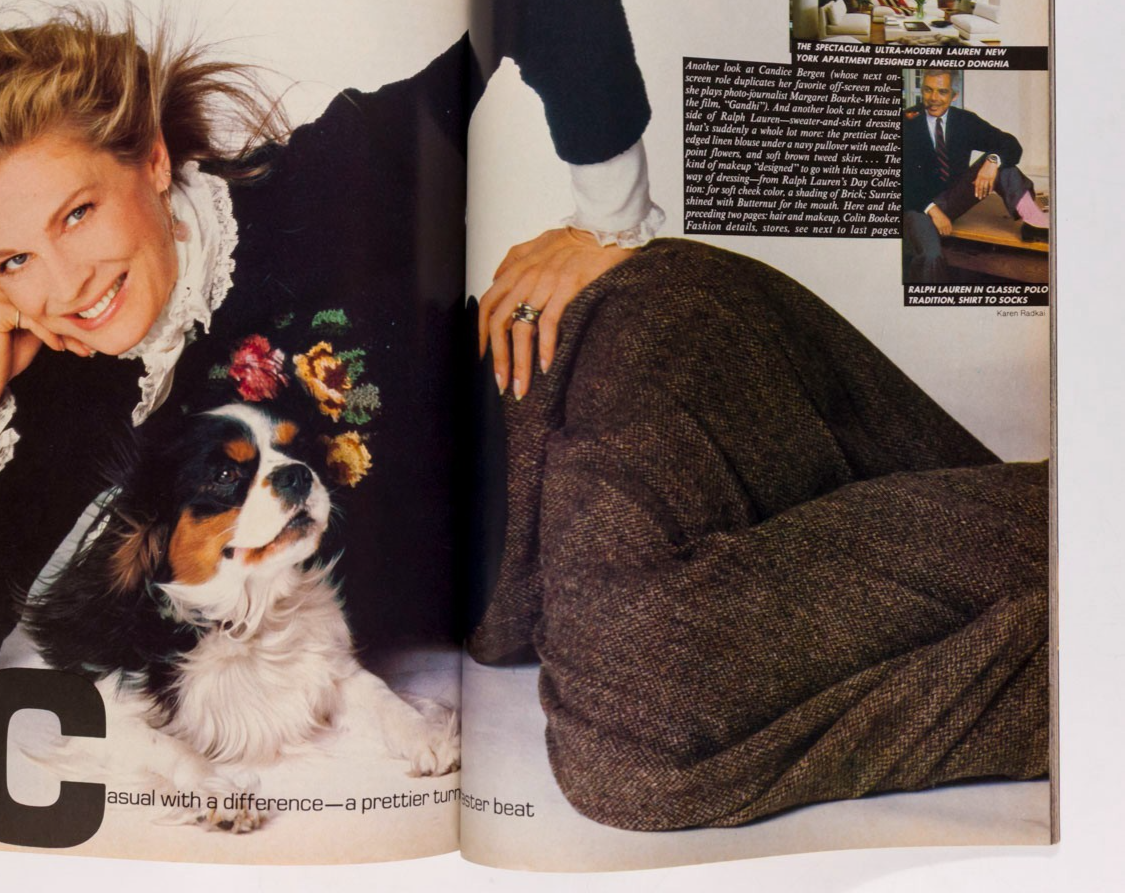 Brooke Shields CANDICE BERGEN Rosemary McGrotha VOGUE 1984 October COLLECTIONS