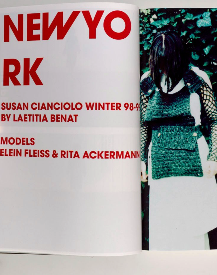 CDG Elein Fleiss ACKERMANN Richard Prince FASHON Purple magazine 2 Winter 1998