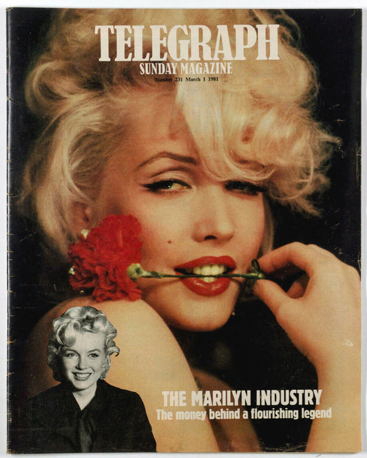 MARILYN MONROE Linda Kerridge DONALD SUTHERLAND Auberon Waugh TELEGRAPH magazine