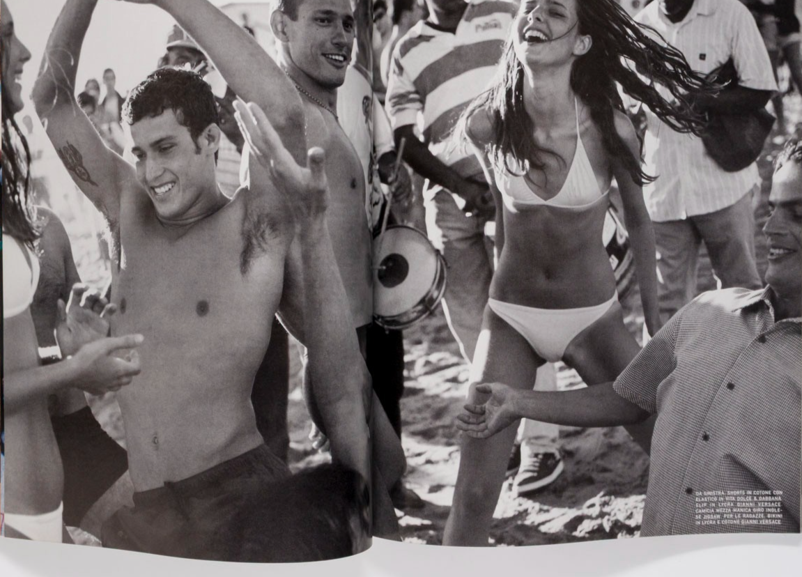 BILLY WHITE Uruguay BRUCE WEBER Roversi L'UOMO VOGUE April 1998 Malaparte PAVESI