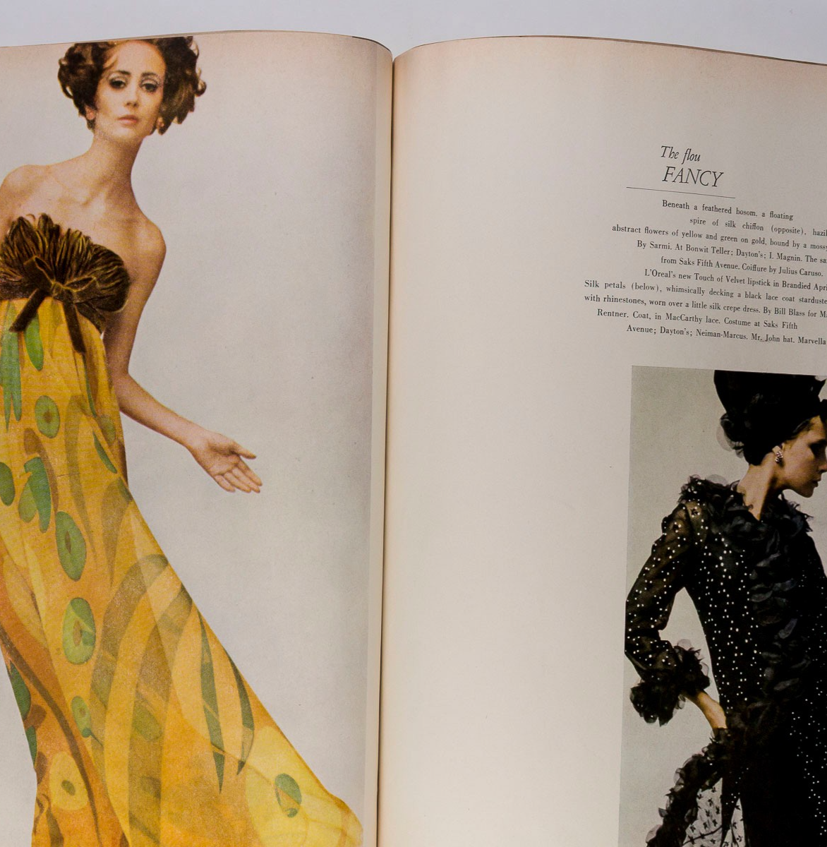 Donna Mitchell BOB RICHARDSON Antonio Lopez HARPER'S BAZAAR March 1965 Dubuffet