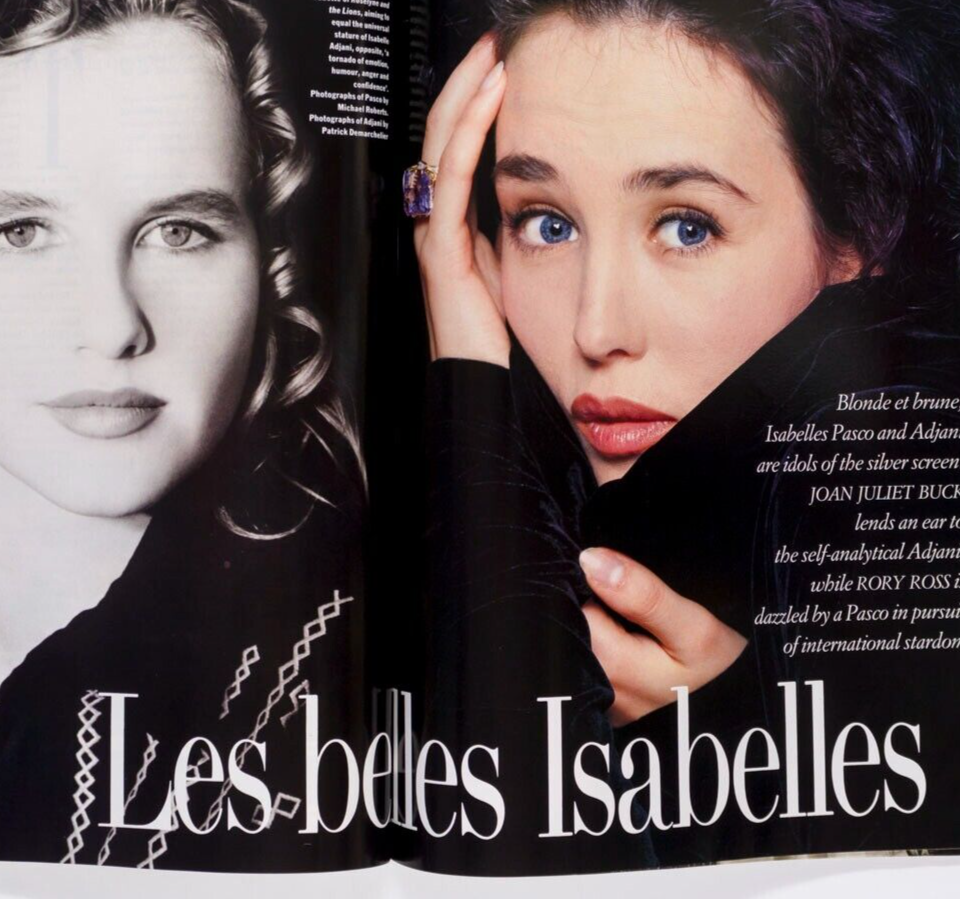 Yasmin Le Bon ISABELLE PASCO Adjani  TATLER December 1989 THOMAS PYNCHON Estefan
