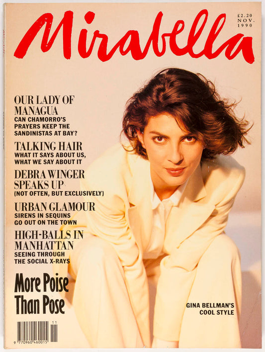 GINA BELLMAN Debra Winger JOANNE WHALLEY Mirabella Nov 1990 Vivienne Westwood UK