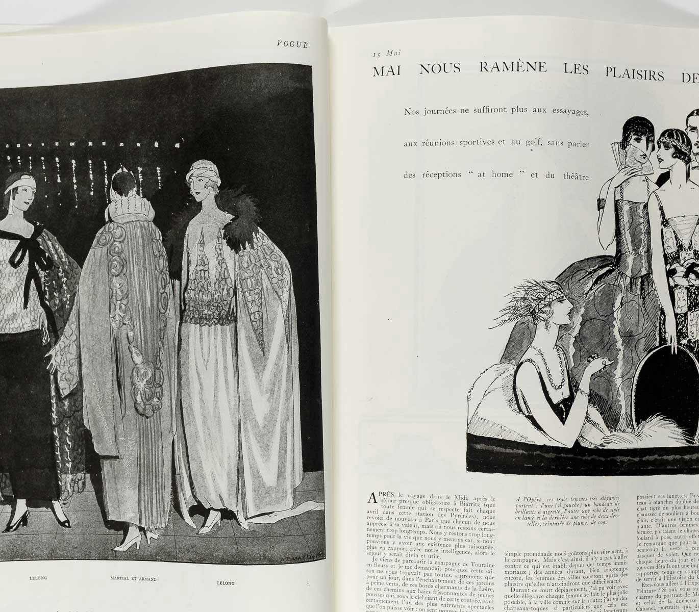 GEORGES LEPAPE Andre Marty DELAGE Maurice Goldberg PARIS VOGUE magazine May 1922