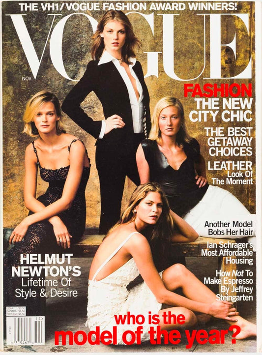Frankie Rayder ANGELA LINDVALL Carmen Kass VOGUE Nov 2000 Joaquin Phoenix GISELE
