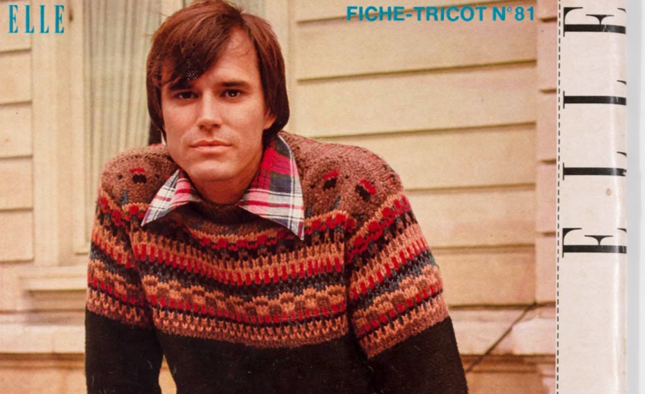 Knitwear CARRIE NYGREN Bill King  ELLE December 6 1976  Italian Collections RTW