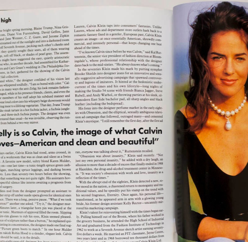 KAREN MULDER Yasmeen Ghauri MEGHAN DOUGLAS Vogue August 1991 Niki Taylor KLEIN