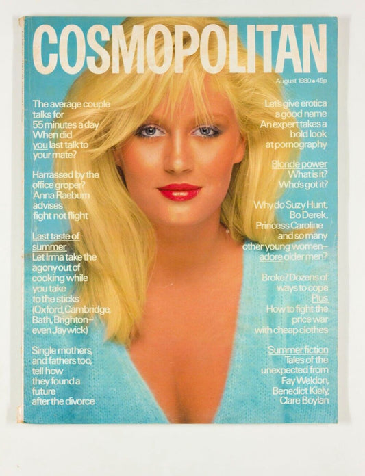 Bitten Knudsen MARTIN SHEEN Catherine Oxenberg FAY WELDON Cosmopolitan magazine