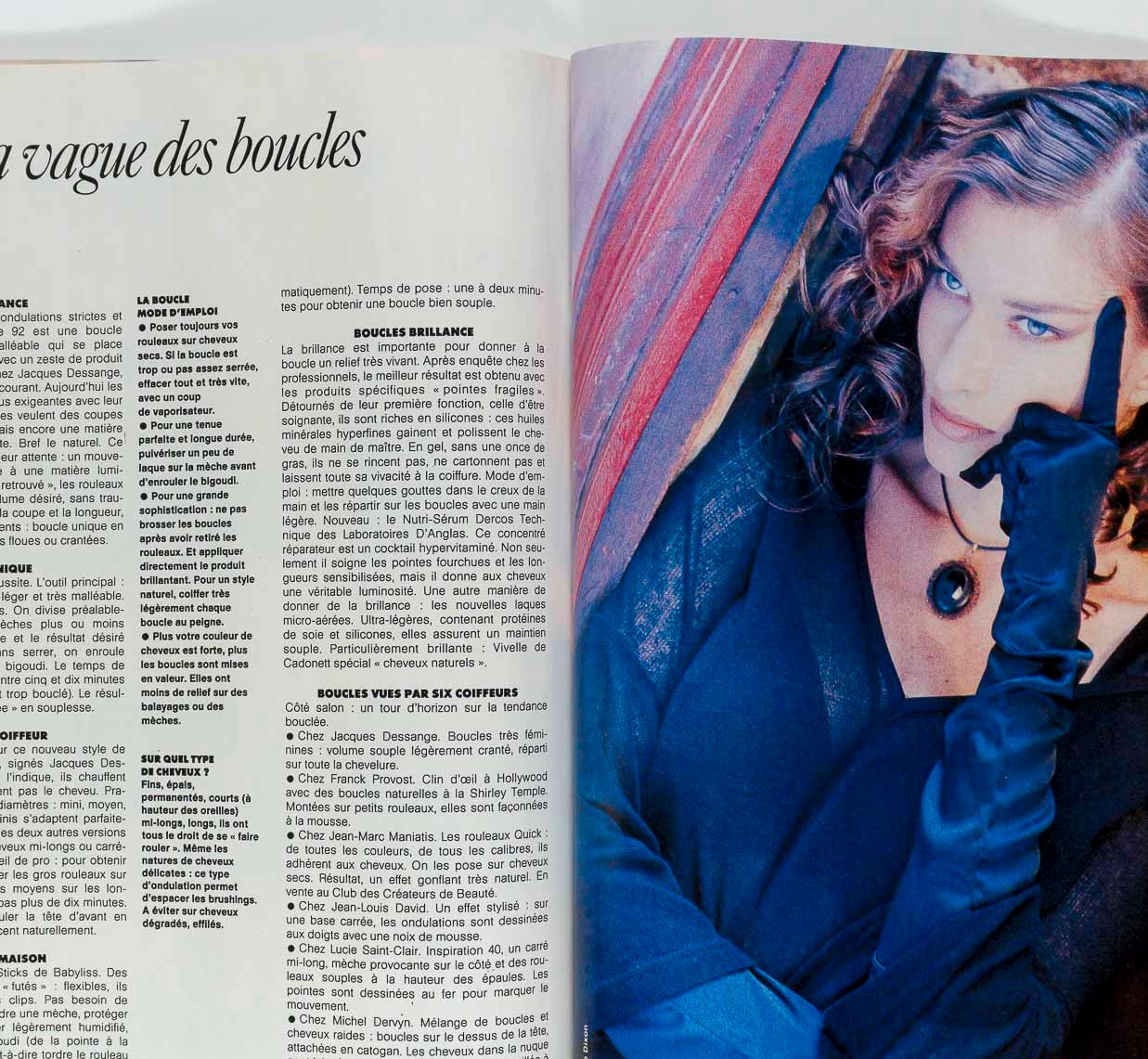 Beatrice Dalle JIM JARMUSCH Max Ernst ELLE MAGAZINE December 9 1991 JANE FONDA