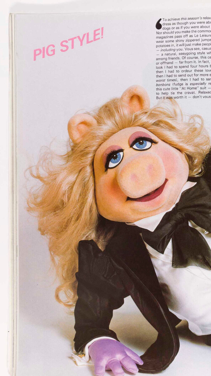 MISS PIGGY Muppets CUSI CRAM Liza Minnelli BOB MACKIE Zach Galligan GRUAU Tatler