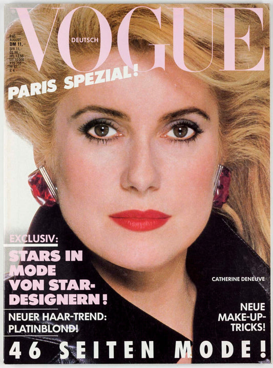 CATHERINE DENEUVE Sophie Marceau CAROL BOUQUET Tony Viramontes ROVERSI vtg VOGUE