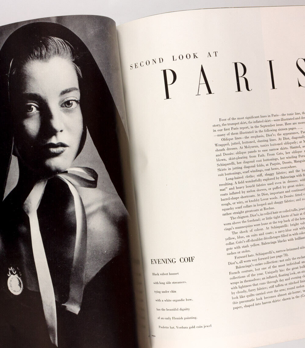 Jean Patchett IRVING PENN Lisa Fonssigrives LEE MILLER Cecil Beaton VOGUE 1950