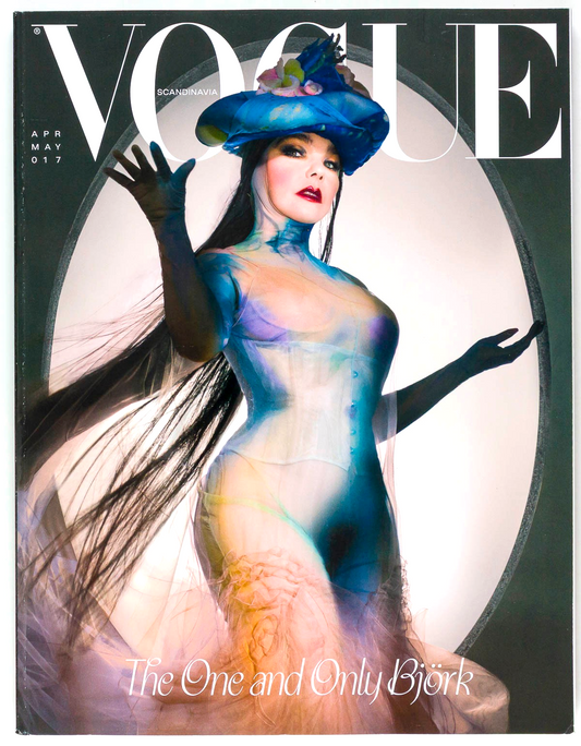 BJORK 1ST VOGUE  Margiela Merkin dress SCANDINAVIA April 2024  Galliano COUTURE