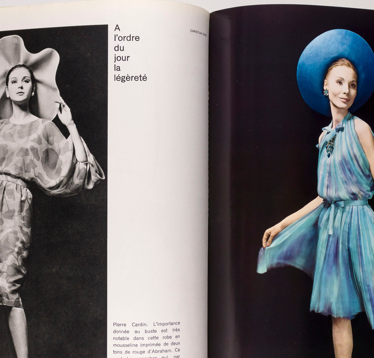 2 x Rene Gruau magazines - L'OFFICIEL March 1963 & Vogue March 1955