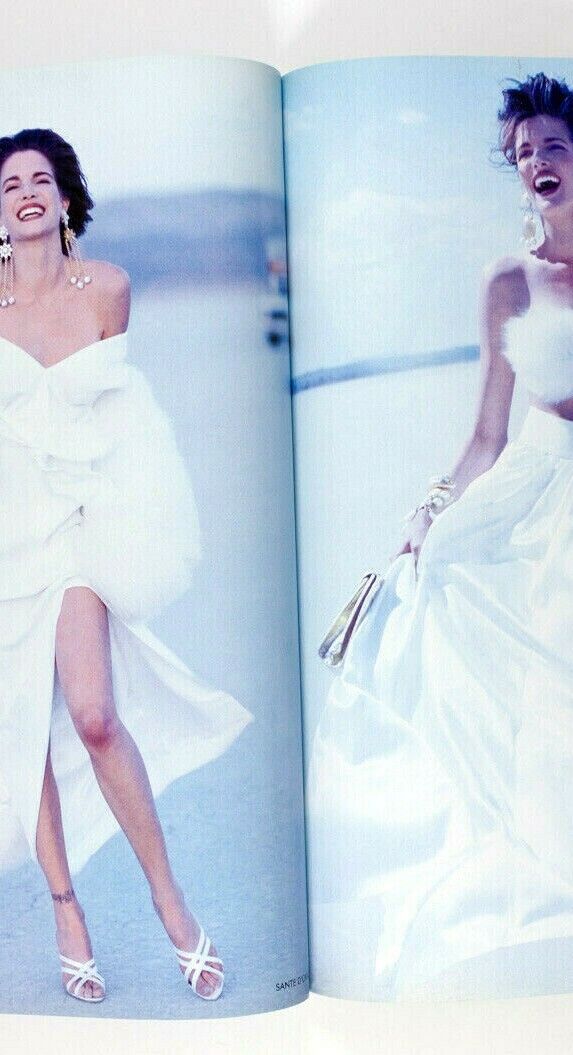 Stephanie Seymour GIANNI VERSACE Nadege CHRISTY TURLINGTON Pucci VOGUE July 1990