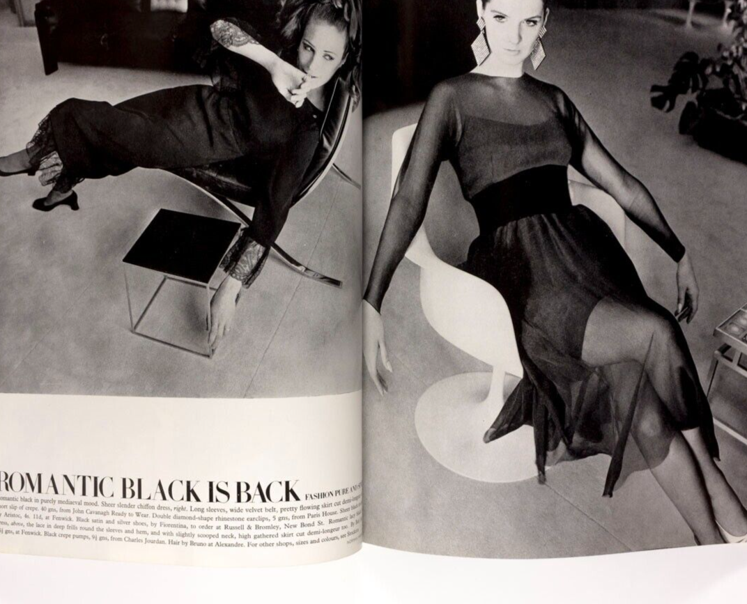 TWIGGY Michael Crawford VIONNET Vogue October 1967 Cecil Beaton BIBA Rampling UK