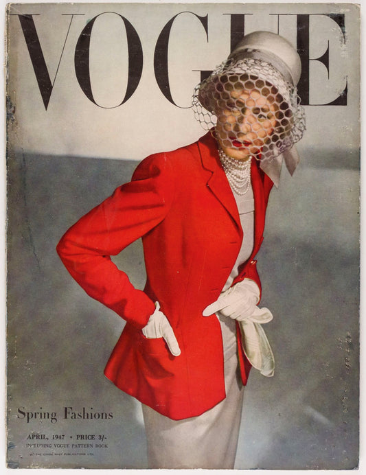 1ST CHRISTIAN DIOR VOGUE Huxley HORST Berard APRIL 1947 Maugham LEE MILLER Paris