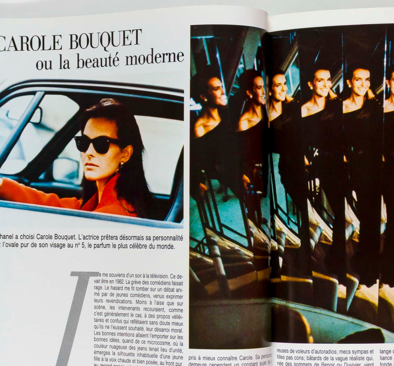 Carole Bouquet DALI Victoria Lockwood HARPERS BAZAAR FRANCE November 1986 Chanel