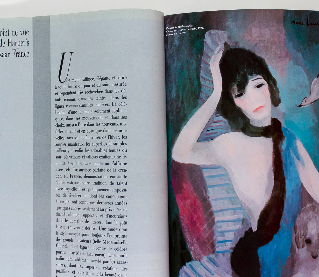 Carole Bouquet DALI Victoria Lockwood HARPERS BAZAAR FRANCE November 1986 Chanel