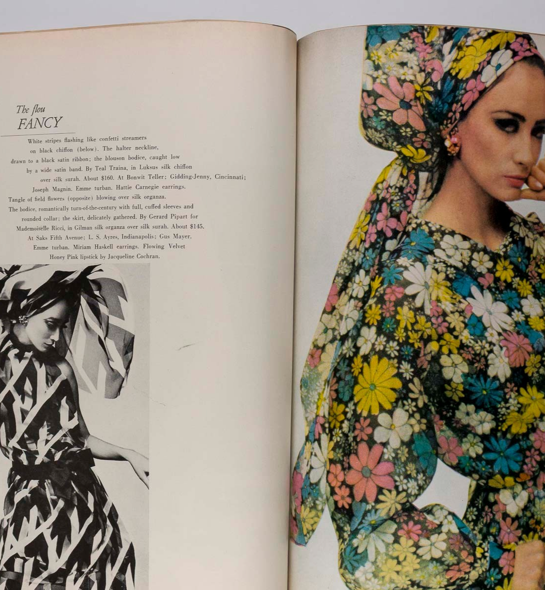 Donna Mitchell BOB RICHARDSON Antonio Lopez HARPER'S BAZAAR March 1965 Dubuffet