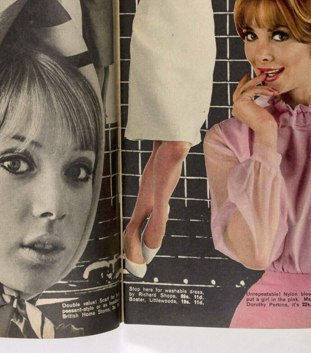 PATTIE BOYD Rita Hayworth DAVID HURN Audrey Hepburn 60s Woman's Own magazine VTG