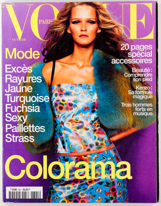 CARMEN KASS Jean Baptiste Mondino KENZO French PARIS VOGUE magazine October 1999