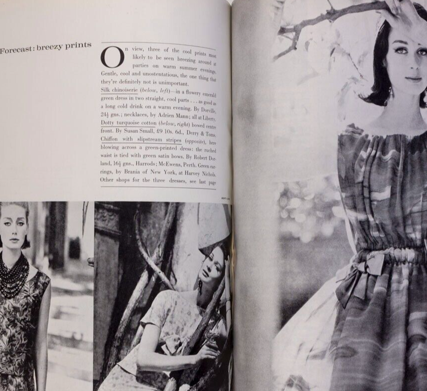 Jean Shrimpton 1st Vogue TANIA MALLET May Routh RENE BOUCHE Borghese BRIAN DUFFY