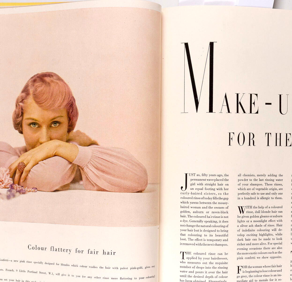 IRVING PENN Norman Parkinson MAKEUP Perfume 1950 Vogue Beauty Book magazine VTG