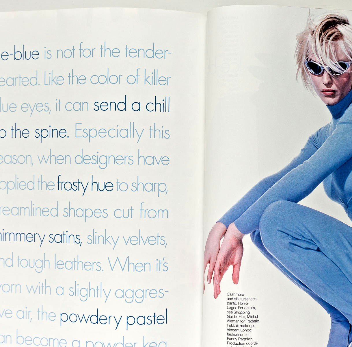 CHRISTY TURLINGTON Kristen McMenamy TOM CRUISE Al Pacino US ELLE September 1995