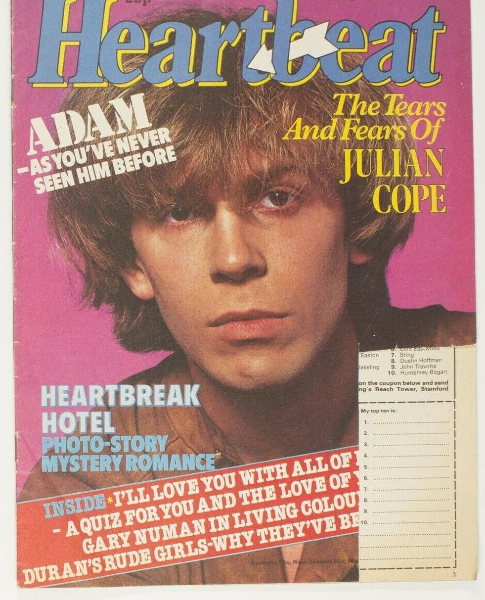 Julian Cope GARY NUMAN Classix Nouveau IMAGINATION Leee John HEARTBEAT magazine