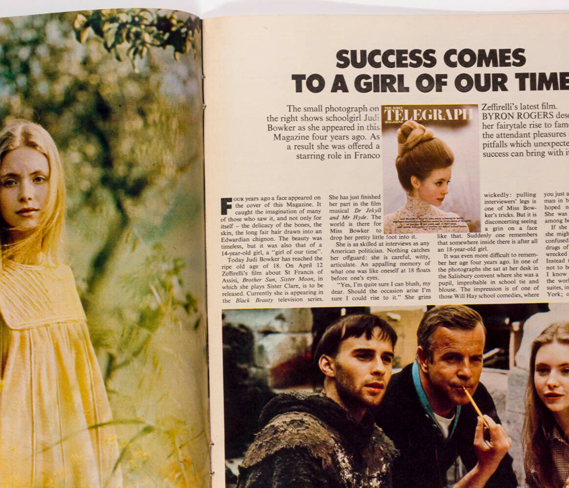 JUDI BOWKER Franco Zeffirelli COST OF LIVING Peter Keen DAILY TELEGRAPH magazine