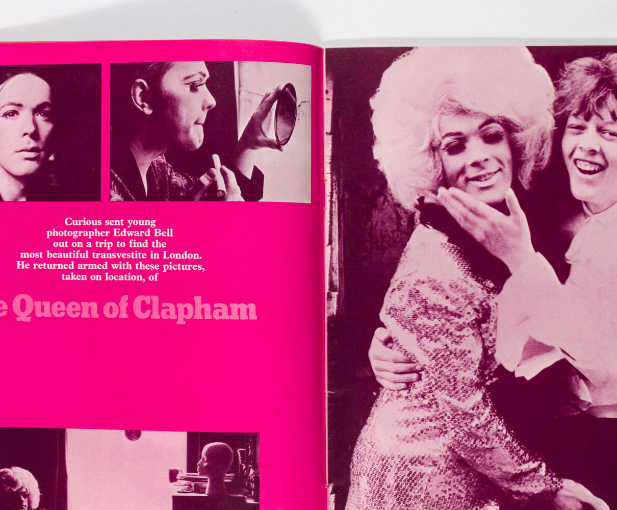 David Bowie MR FISH DRESS Rudi Valentino EDWARD BELL Curious magazine 1970 # 19