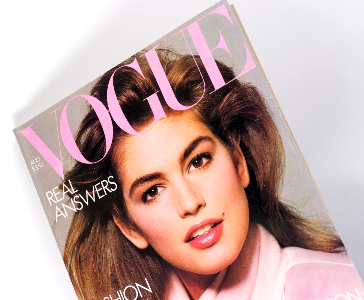 CINDY CRAWFORD'S 1st Vogue RICHARD AVEDON The Super Models CHRISTY TURLINGTON US